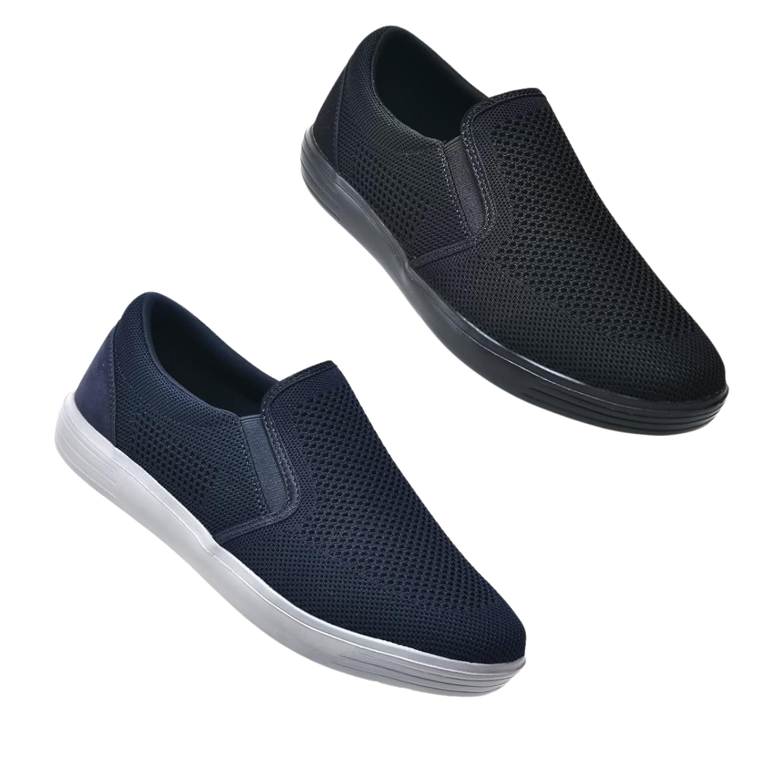 Men's Slip-On Walking Shoes Trainers Casual Breathable Mesh Sneakers Loafers – Buy 1, Get 2