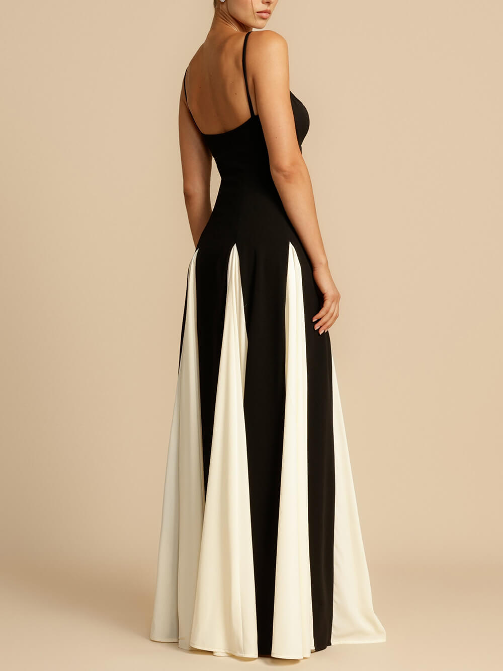 Brianna | Elegance Panelled Tulle A-line Slip Maxi Dress