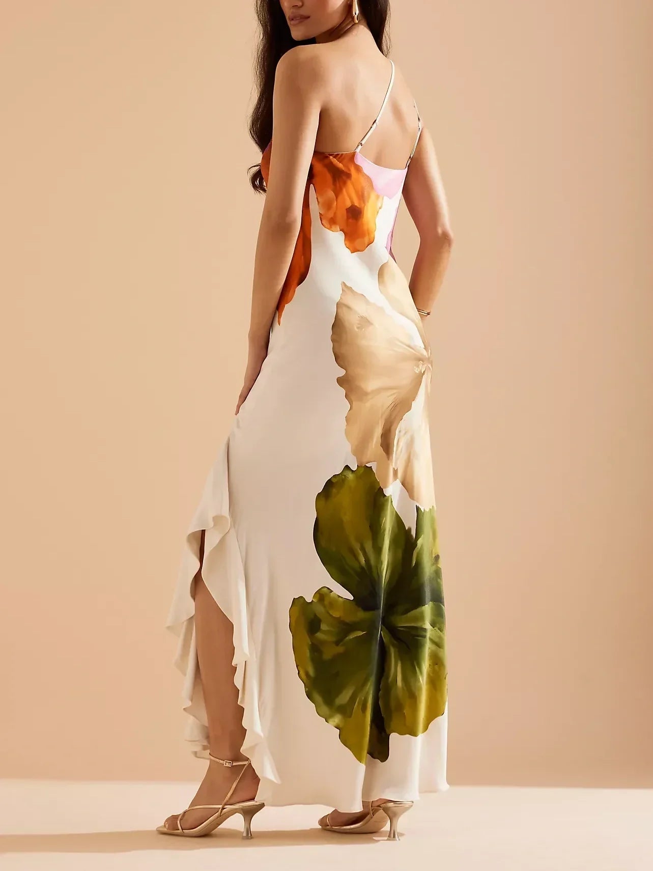 Demi | One-Shoulder Maxi Slip Dress