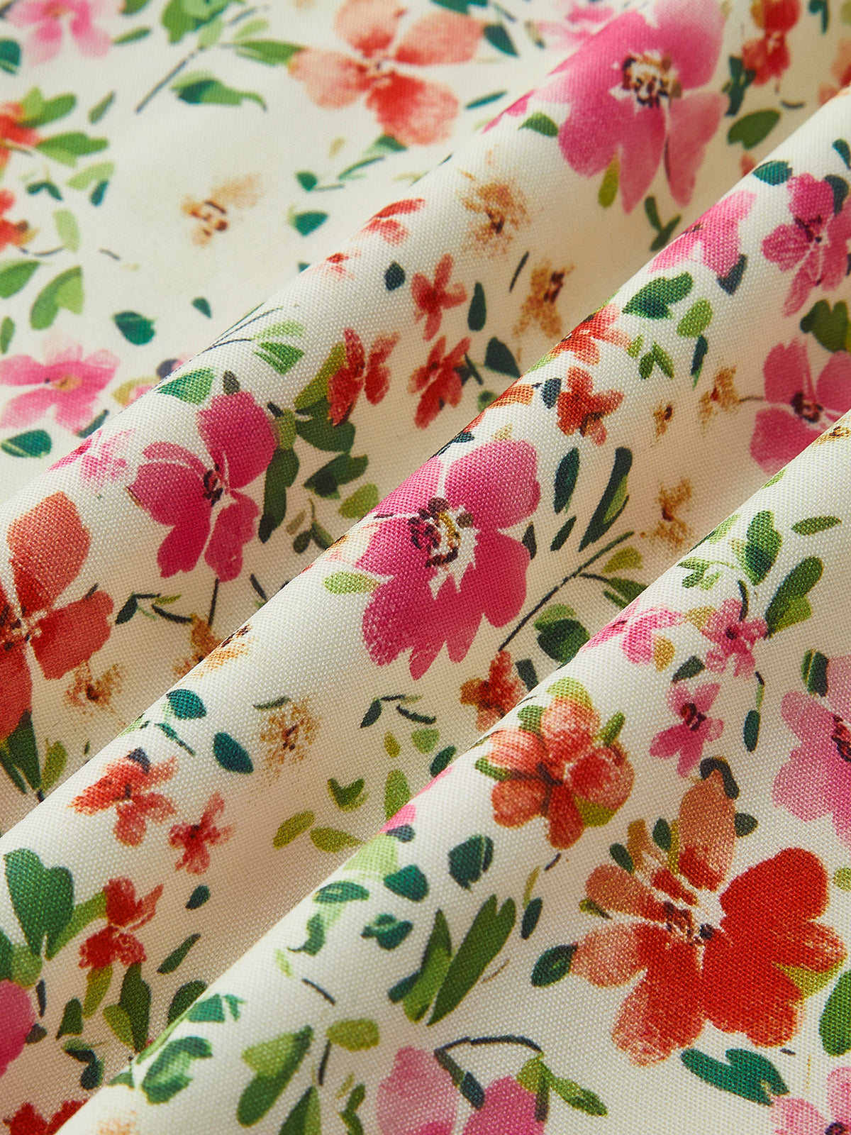 Francesca | Floral Print Trim Cami Midi Dress