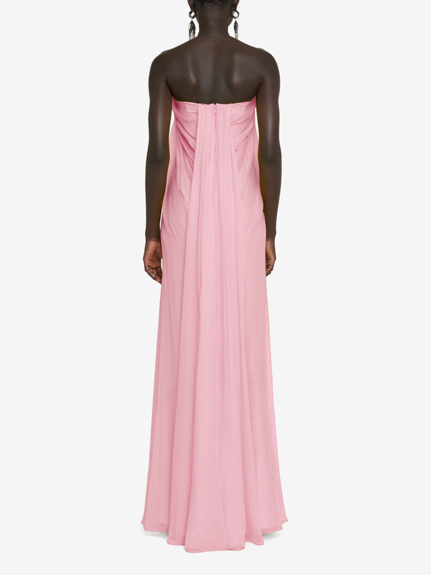Vivian | Elegant Strapless A-Line Pleated Maxi Dress