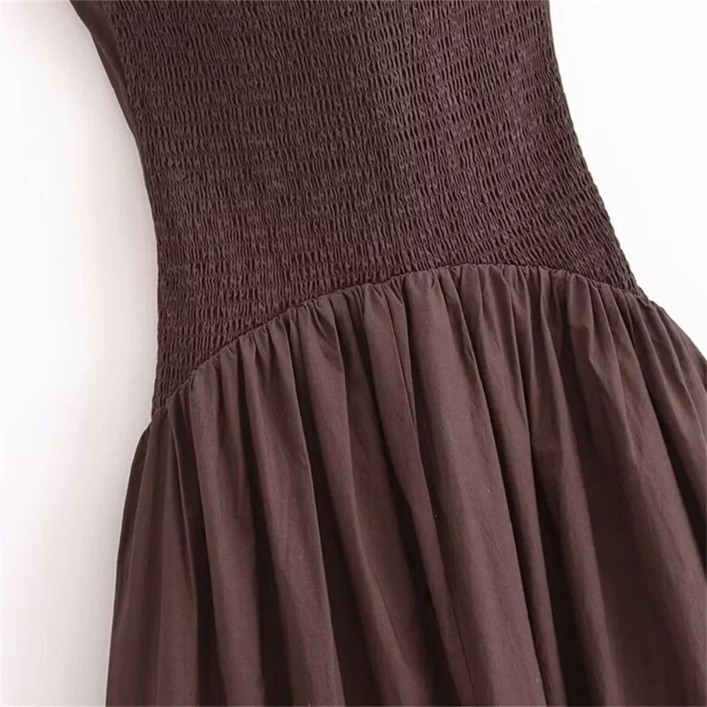 Vivienne | Slimming Poplin Splicing Dress