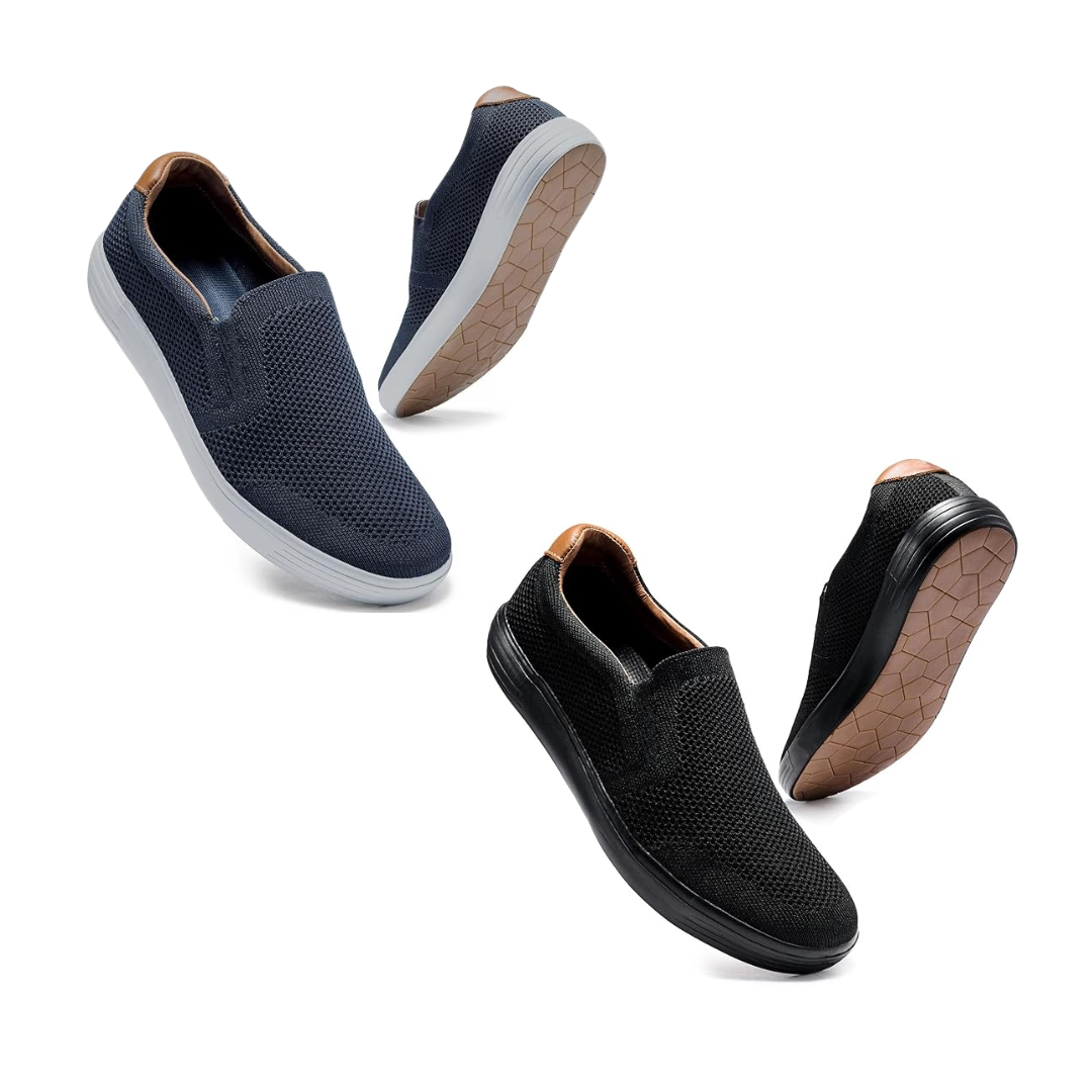 Men's Slip-On Walking Shoes Trainers Casual Breathable Mesh Sneakers Loafers – Buy 1, Get 2