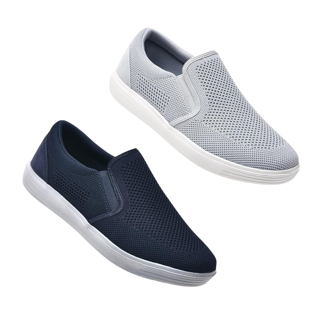 Men's Slip-On Walking Shoes Trainers Casual Breathable Mesh Sneakers Loafers – Buy 1, Get 2