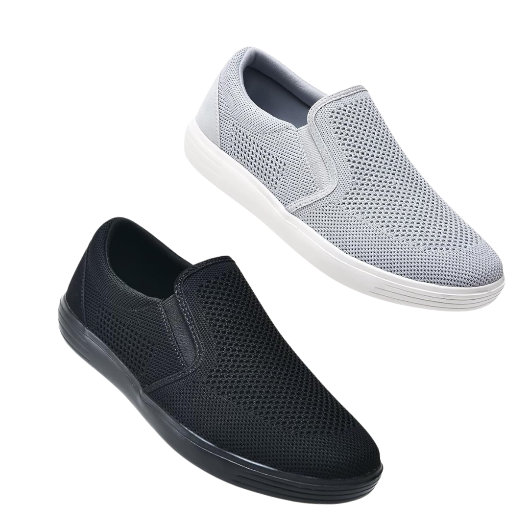 Men's Slip-On Walking Shoes Trainers Casual Breathable Mesh Sneakers Loafers – Buy 1, Get 2