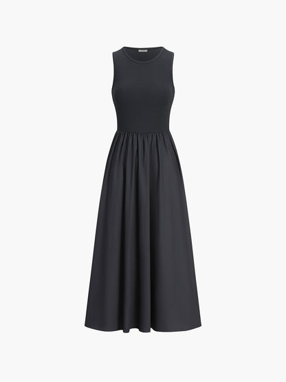 Aisha | Leisure Crew Neck Long Dress