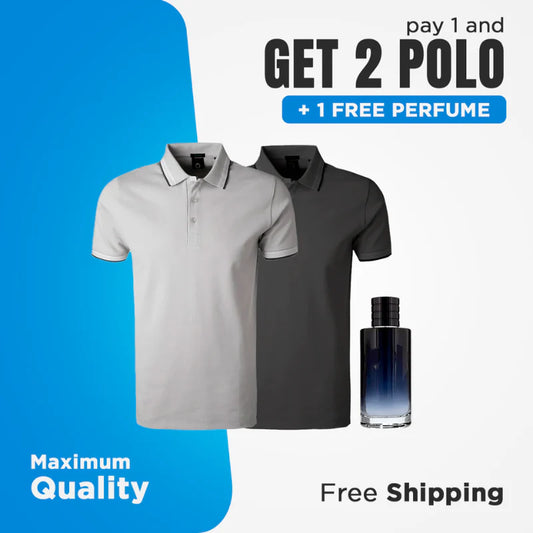 POLO TSHIRT [PAY 1 AND GET 2] + 1 PERFUME