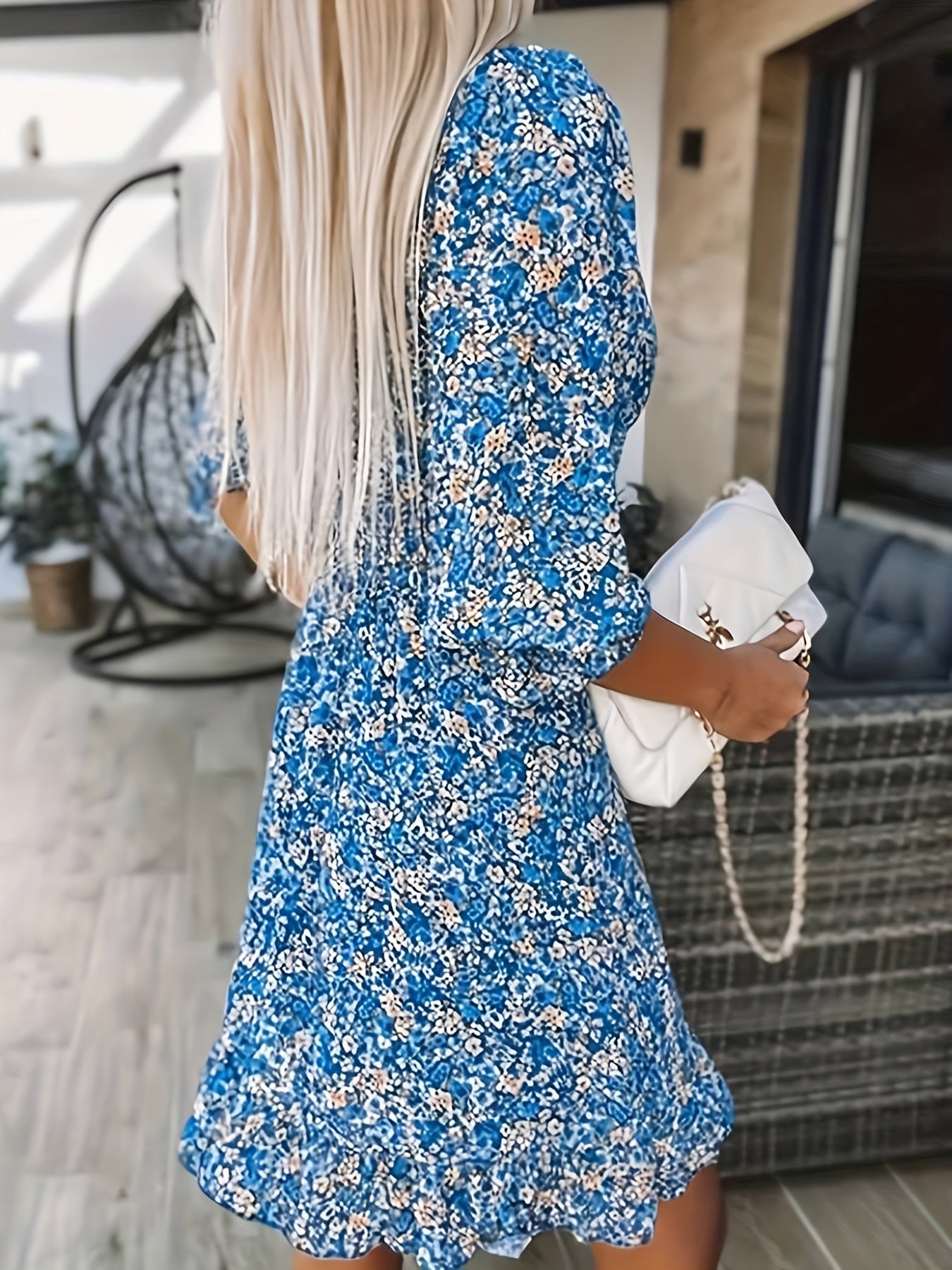 Harper - Floral Shirred Waist Dress