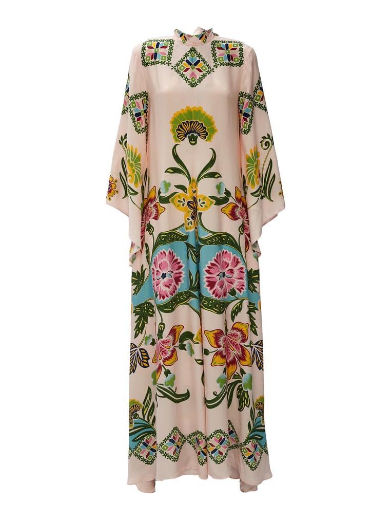 Evelynn | Exquisite Sunshine Floral Print Flowing Maxi Dress